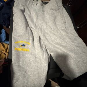 Gray Kids Football Sweatpants